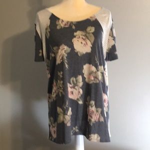 Gilli floral and stripe t-shirt